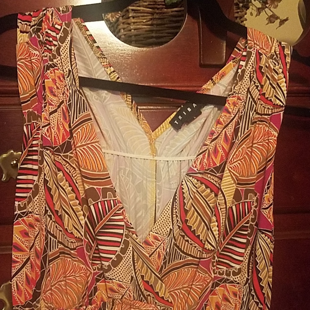 Tribal maxi dress